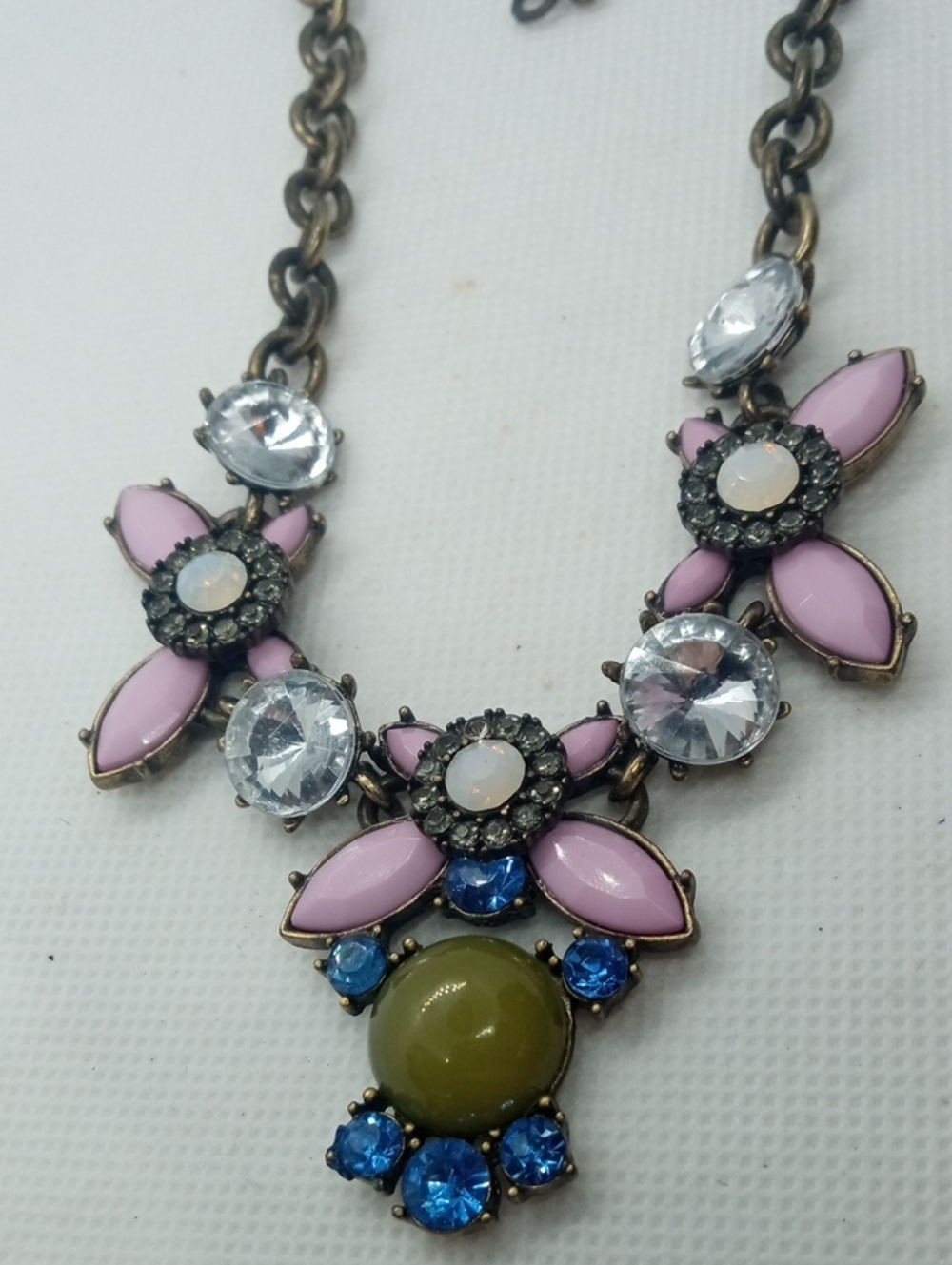 J.CREW CHUNKY RHINESTONE NECKLACE - Picture 10 of 13